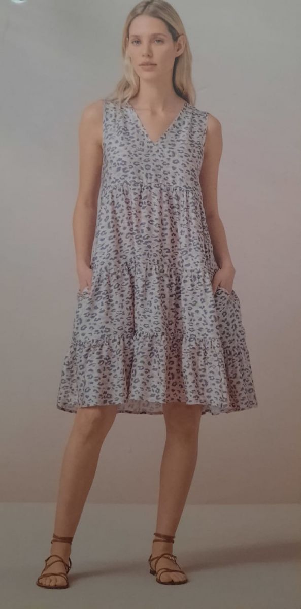 ABITO CORTO DONNA VISCOSA LA3046AB NOI DI NOTTE