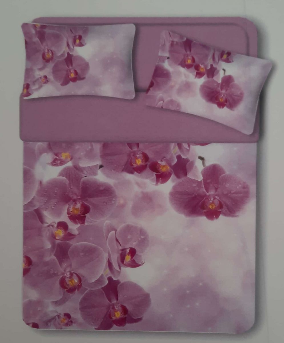 COMPLETO LENZUOLO COPRILETTO MATRIMONIALE AGATA MISS TERRY BIANCALUNA