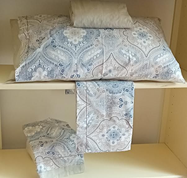 COMPLETO LENZUOLO MATRIMONIALE COTONE DERN BIANCALUNA