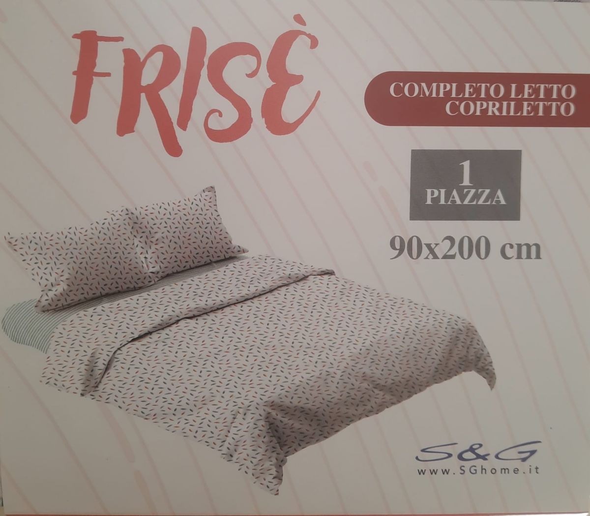 COMPLETO LENZUOLO MATRIMONIALE COTONE DERN BIANCALUNA