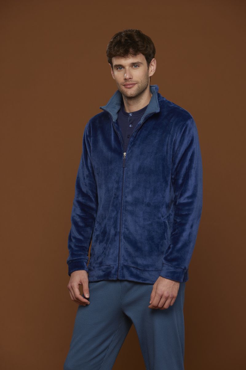 PANTOFOLA UOMO VELLUTO E CORAL FLEECE PF2993 NOI DI NOTTE