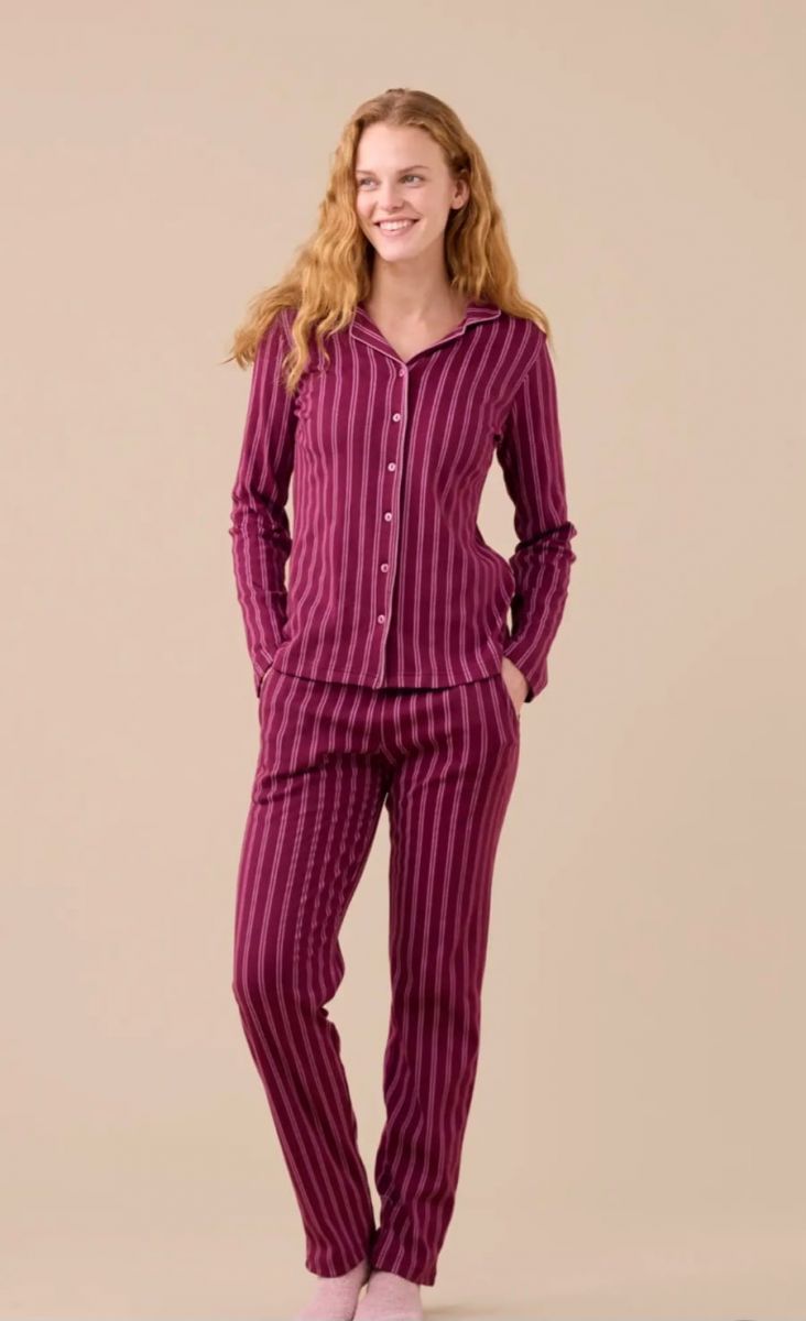 PIGIAMA DONNA SERAFINO IN CALDO COTONE FA8775PS NOI DI NOTTE