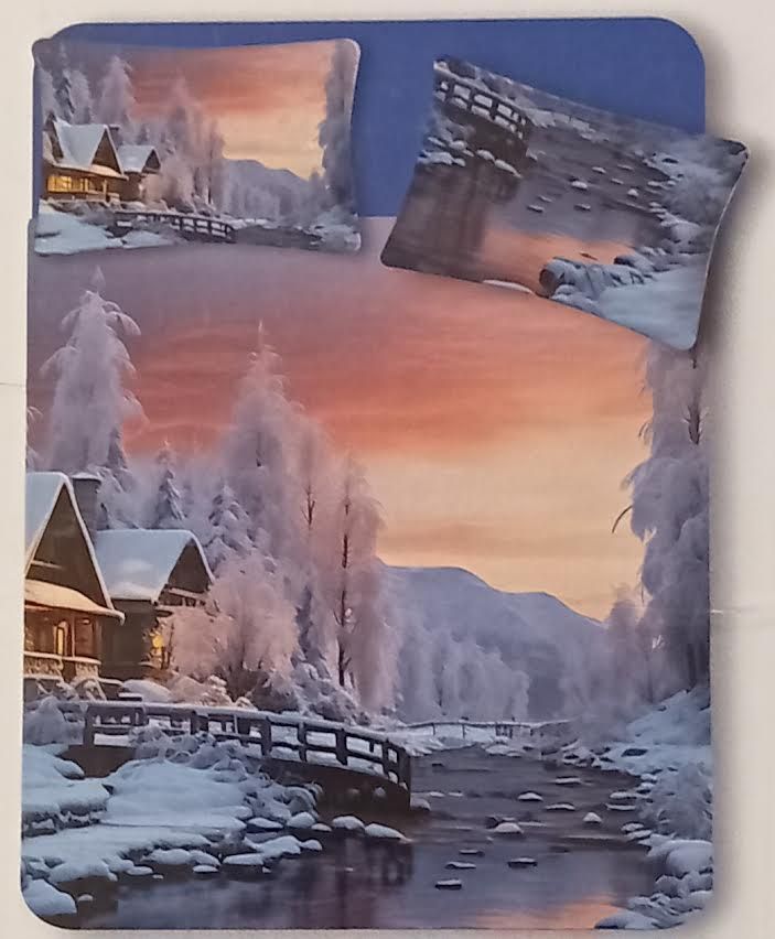 PARURE COPRIPIUMINO MATRIMONIALE EDDIE MISS TERRY BIANCALUNA