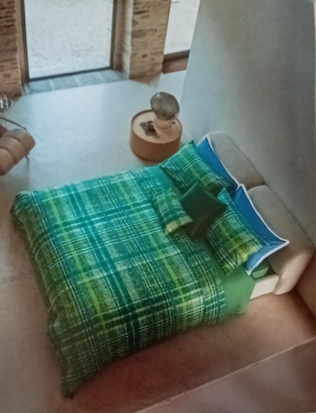 TARTAN TRAPUNTA MATRIMONIALE FAZZINI IN RASO DI COTONE