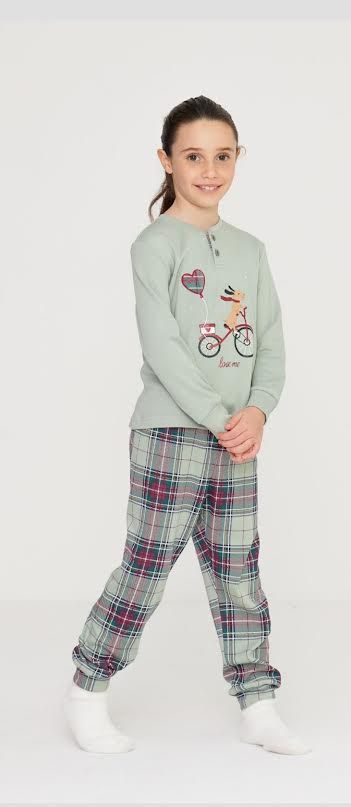 PIGIAMA DONNA SERAFINO IN CALDO COTONE FA8784 NOI DI NOTTE