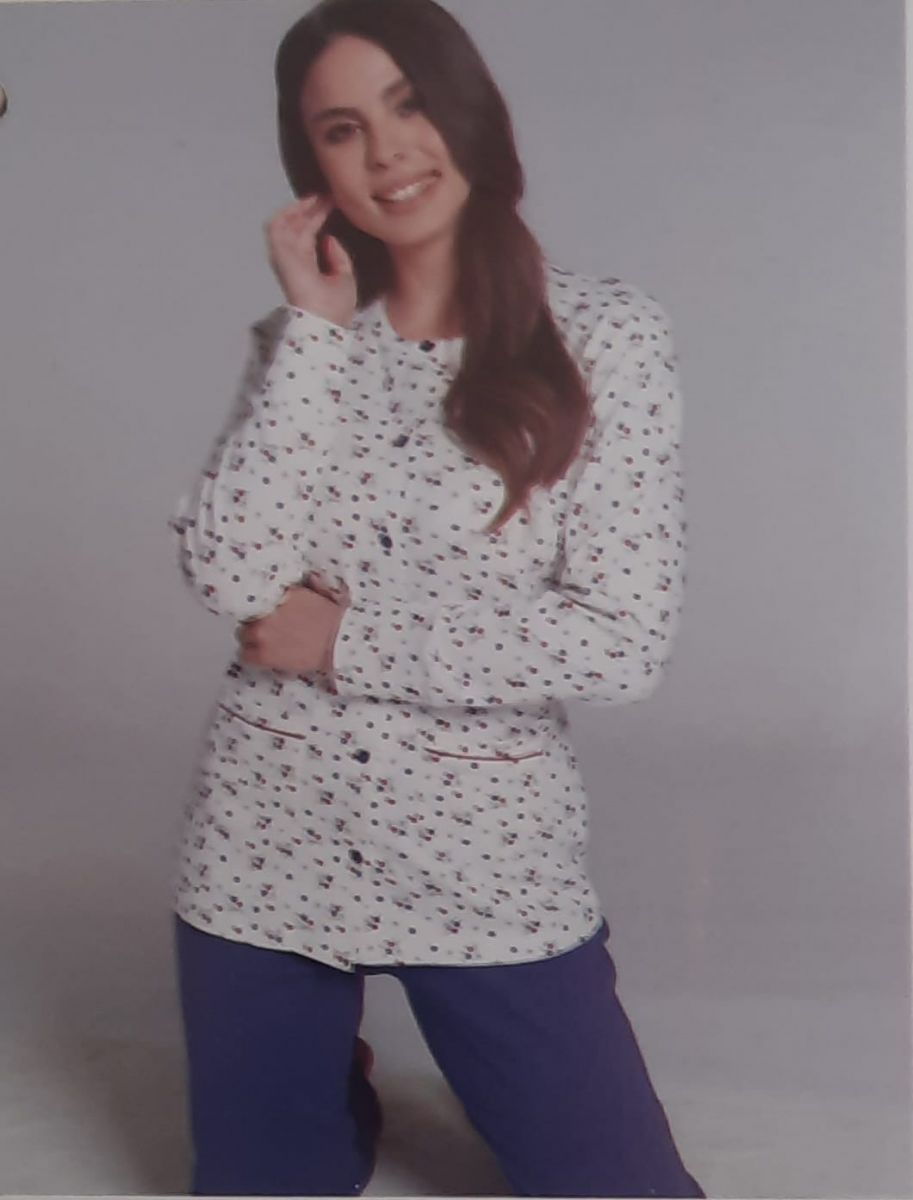 PIGIAMA DONNA COTONE 3 PEZZI KARELPIU KC40323D