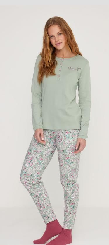 PIGIAMA DONNA SERAFINO IN CALDO COTONE FA 8810 NOI DI NOTTE