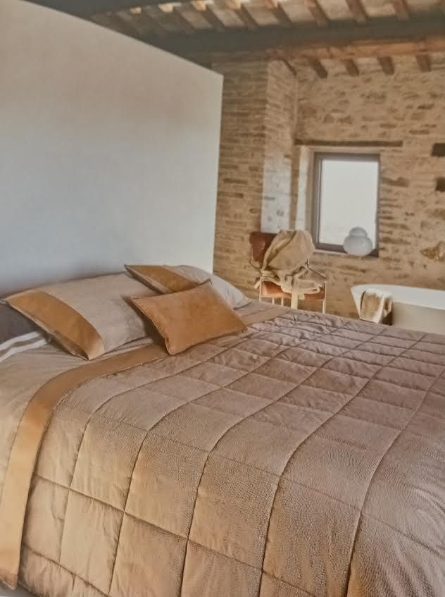 TRAPUNTA MATRIMONIALE FAZZINI IN RASO DI COTONE 300TC TINTO E SOVRASTAMPATO BACO  270X270