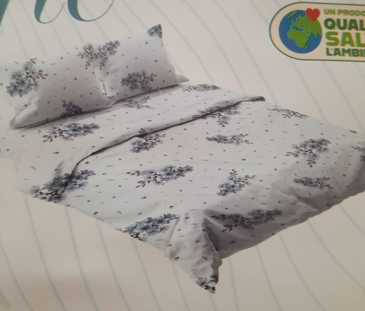 FRISE' COMPLETO LENZUOLO COPRILETTO A UNA PIAZZA  S&G HOME