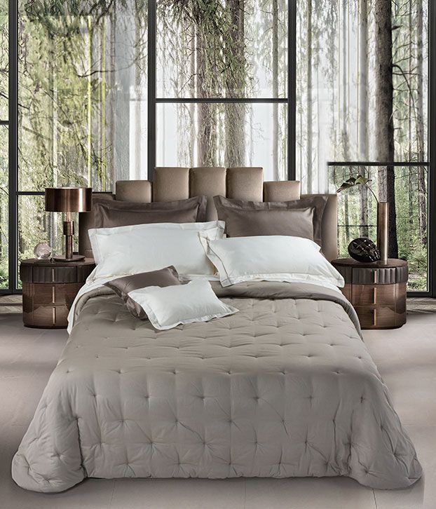 INDICOLOR BIANCALUNA TRAPUNTA INVERNALE MATRIMONIALE DOUBLE IN MICROFIBRA DISEGNO ANIMALIER 260X260